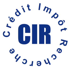 Logo du Crédit Impôt Recherche, dispositif fiscal soutenant les entreprises dans leurs dépenses de recherche et développement.