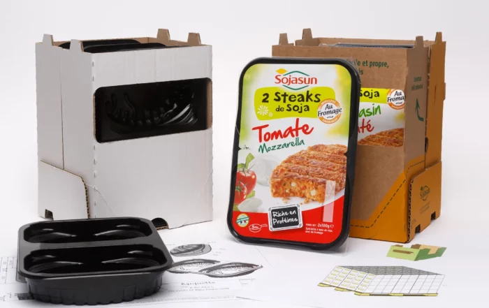 Photo d'une barquette avec la marque Sojasun